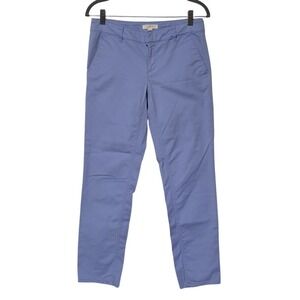 LOFT Marisa Pants Womens 2‎ Lavender Blue Straight Leg Stretch Chino Pastel